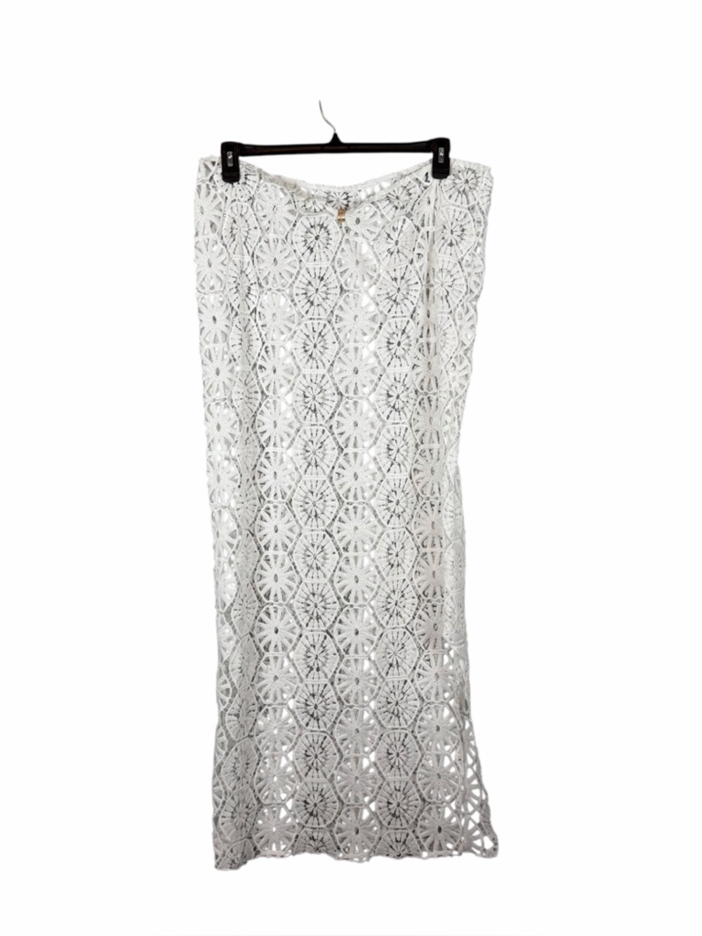 Nova Swim White Crochet Lace Swim Cover Up Dress Size 2X